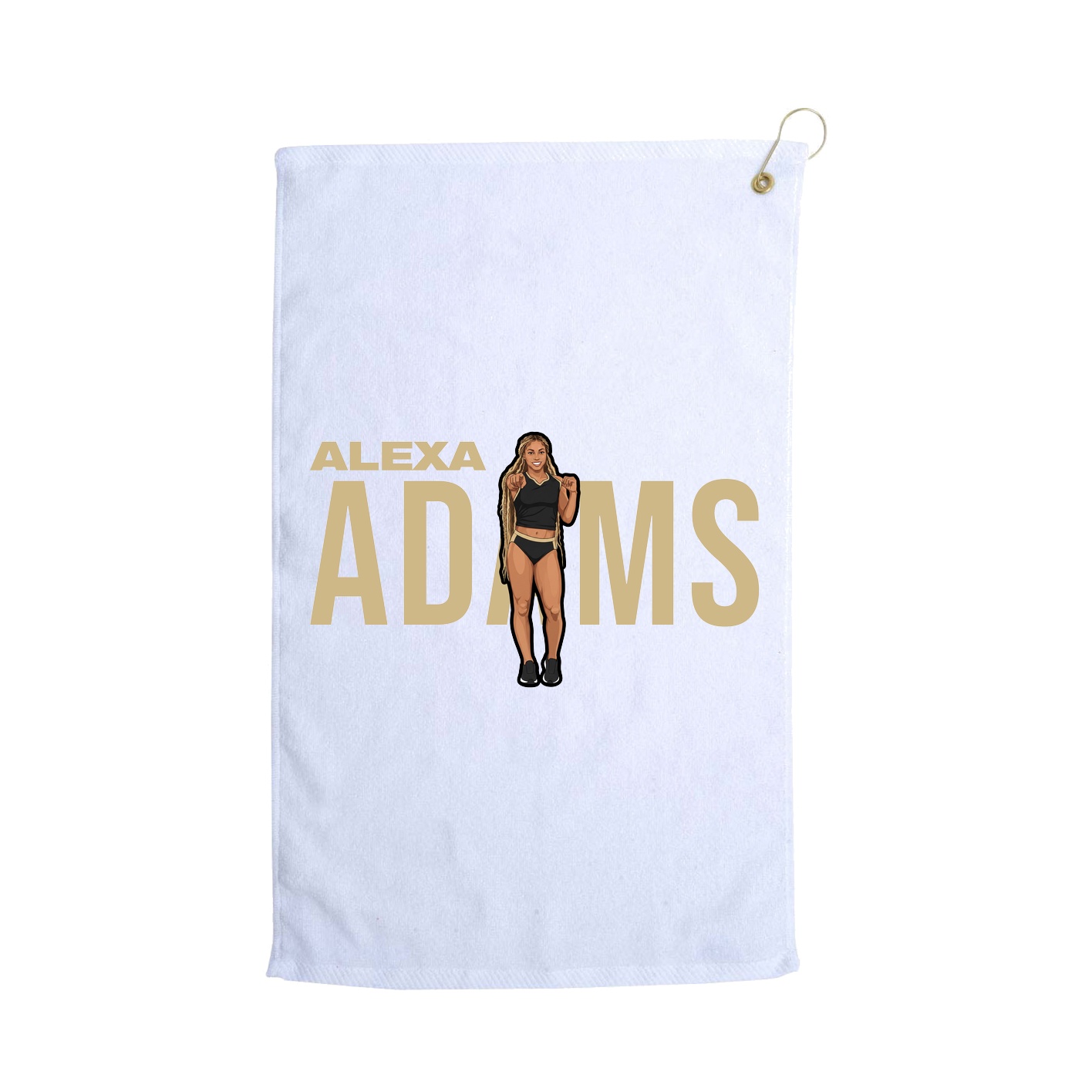 Golf Towel — Player Name in White
