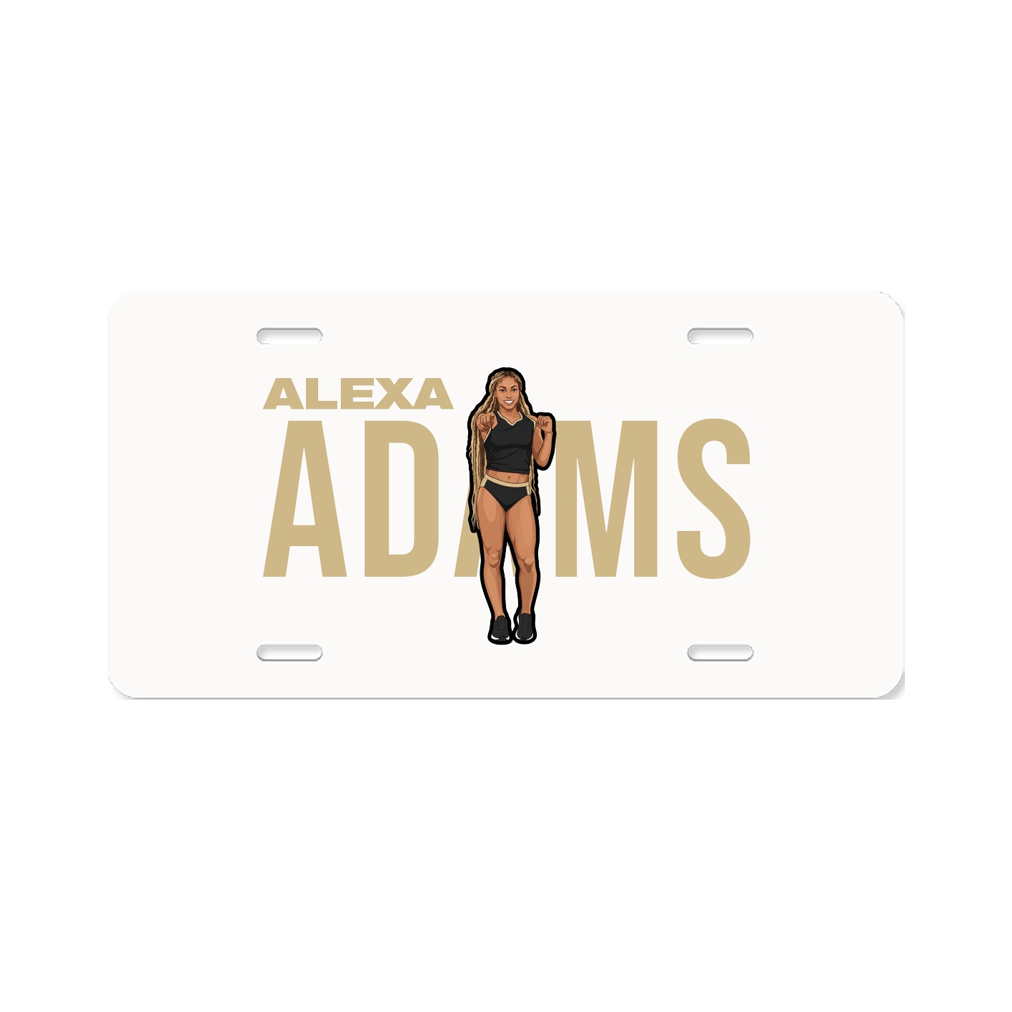 License Plate — Player Name in Classic