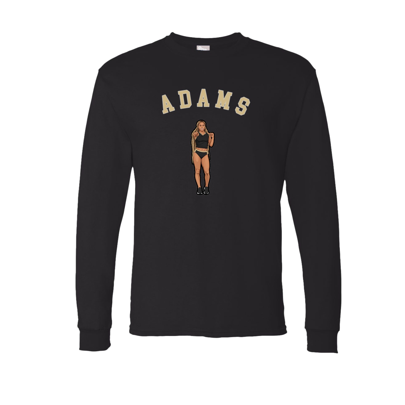 Long Sleeve Tee — Shirsey Arch in Black