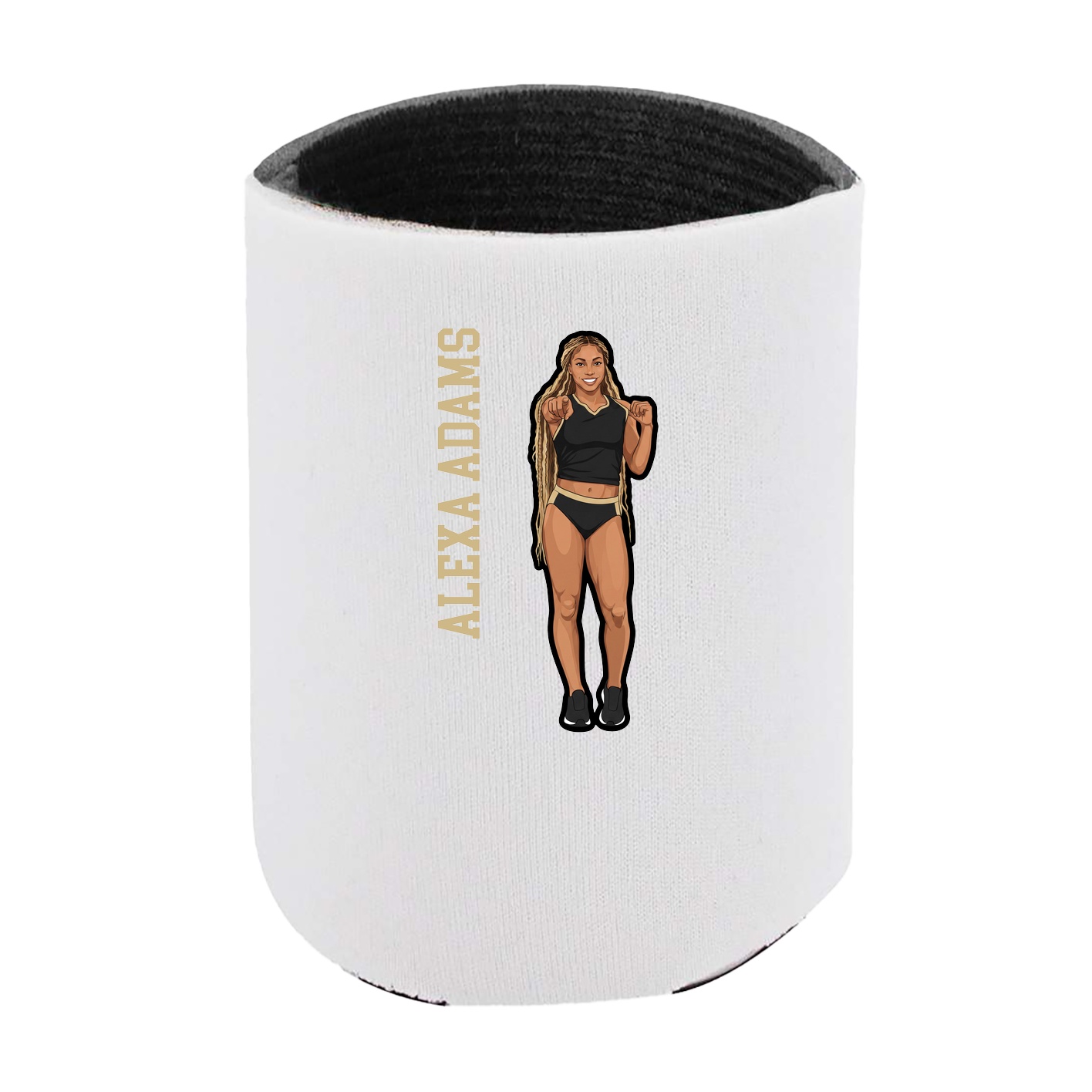 Can Holder — Name Vertical in White