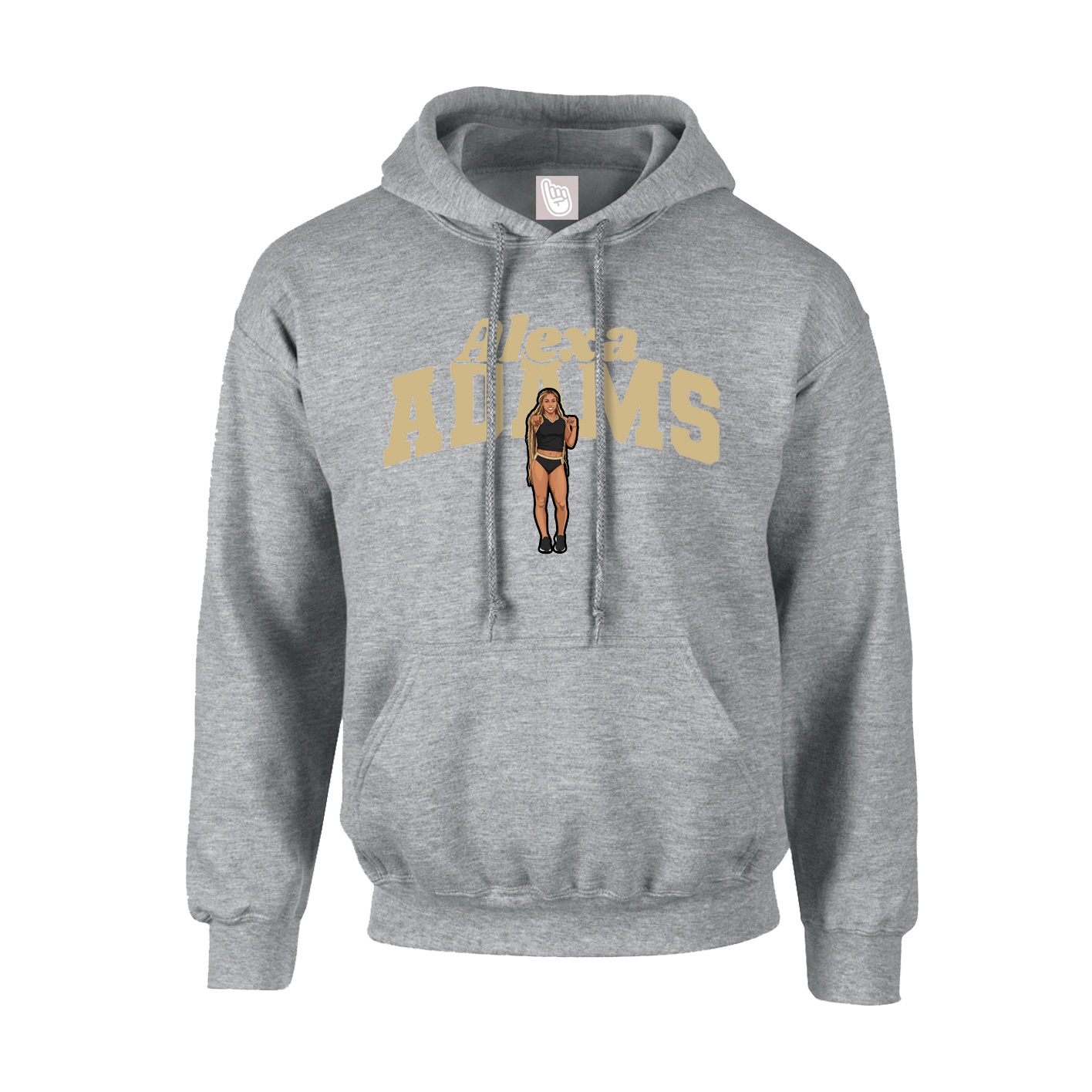Youth Hoodie — Signature Arch in Grey