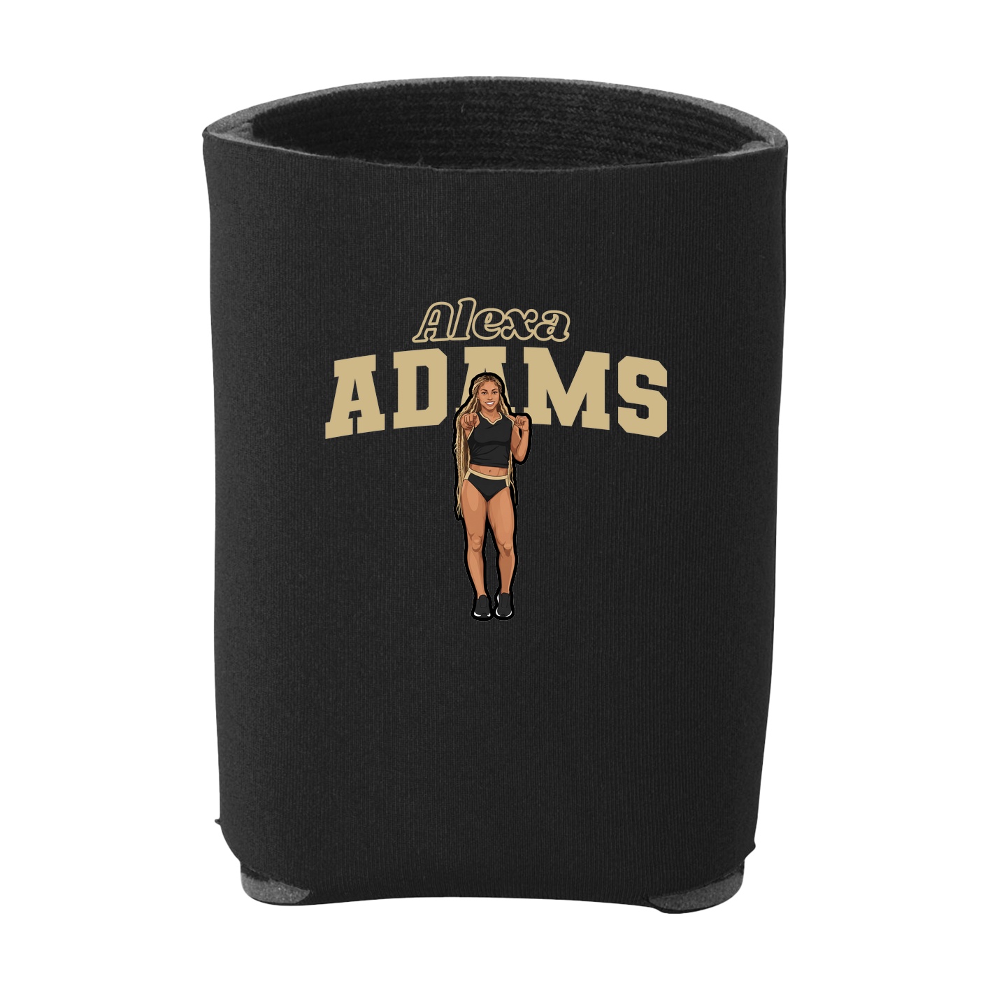 Can Holder — Name Arch in Black