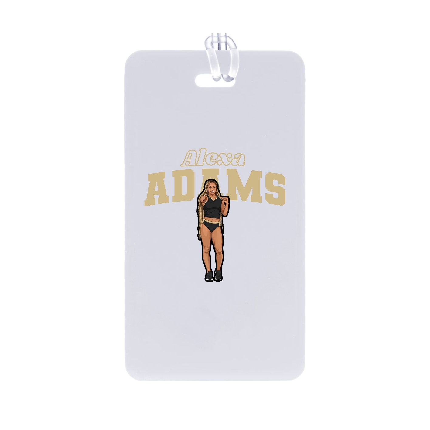 Bag Tag — Name Arch in Classic