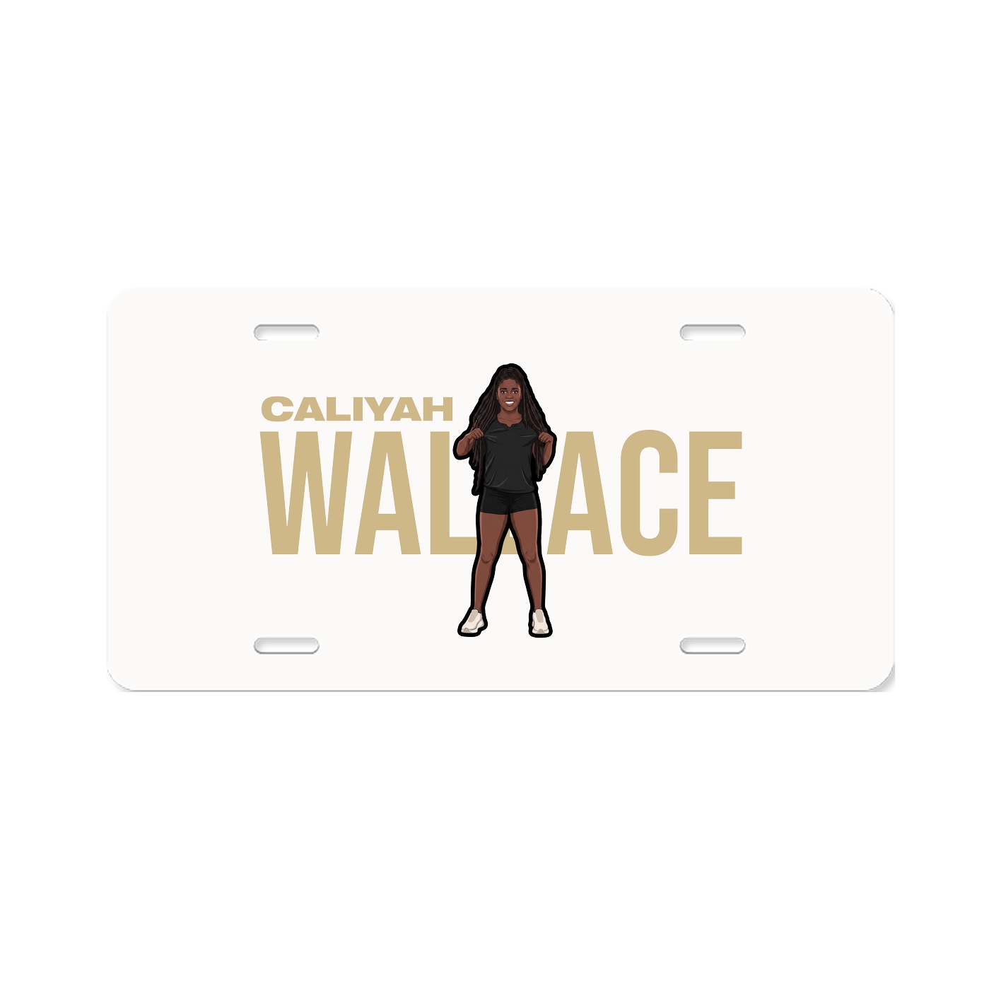 License Plate — Player Name in Classic