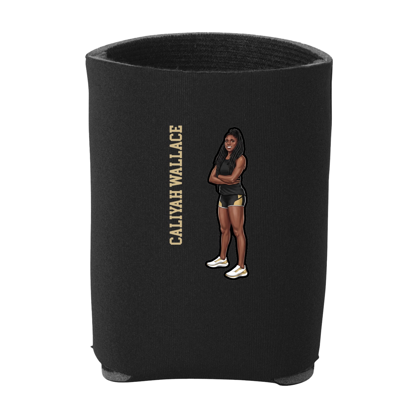 Can Holder — Name Vertical in Black