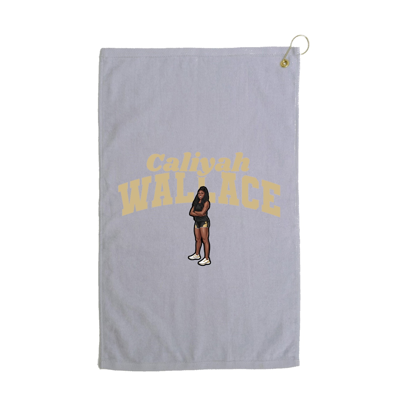 Golf Towel — Signature Arch in Grey