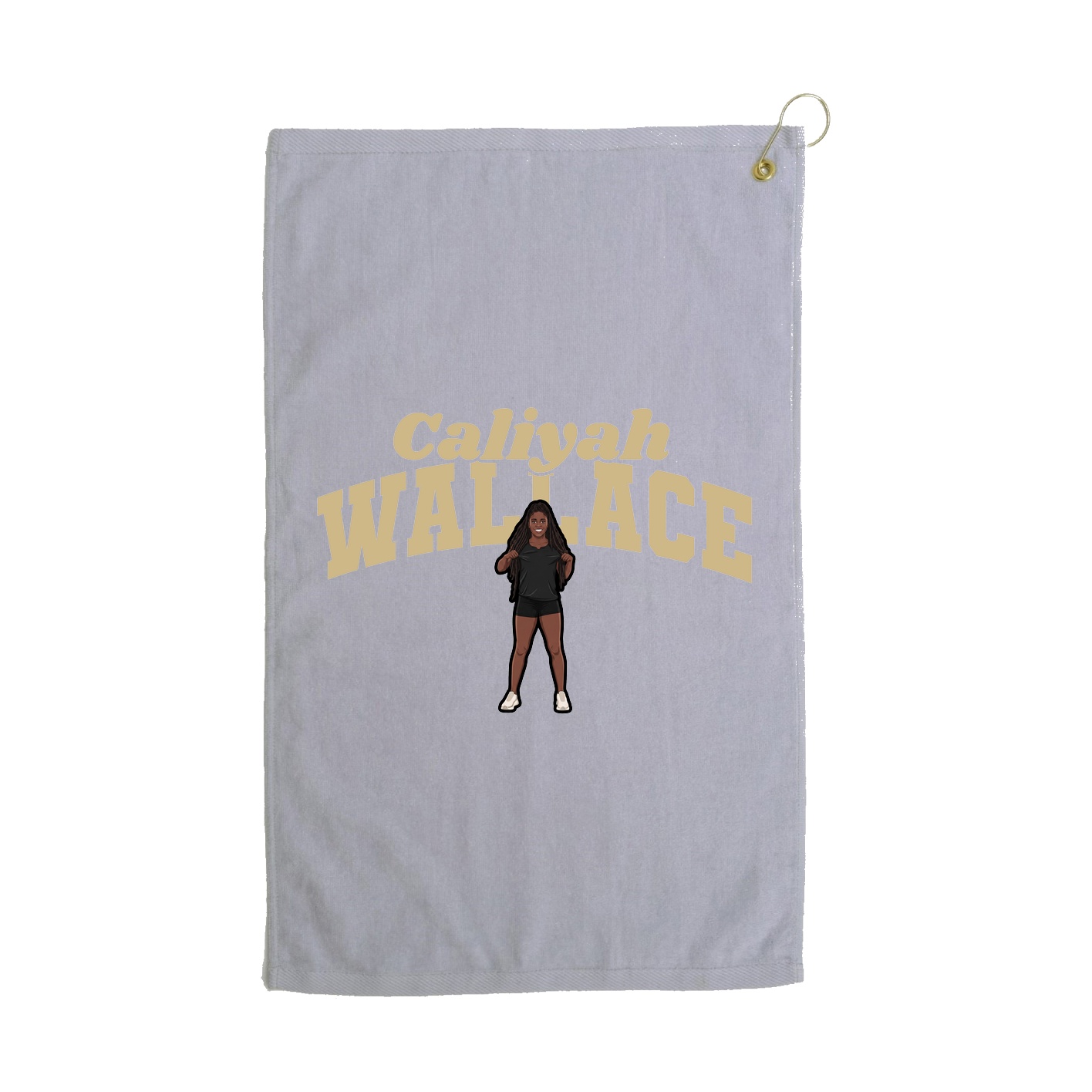 Golf Towel — Signature Arch in Grey