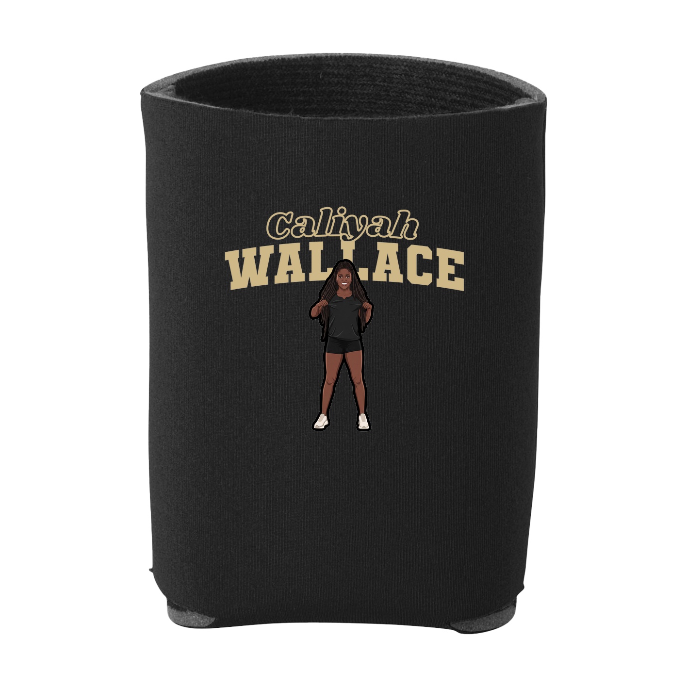 Can Holder — Name Arch in Black