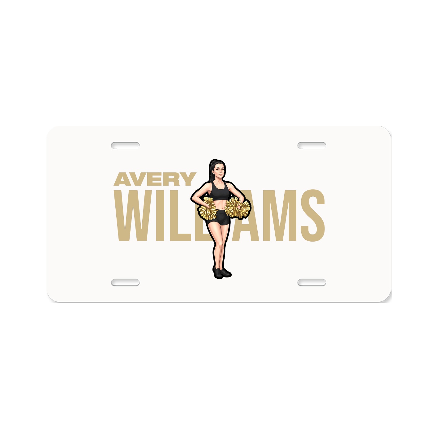 License Plate — Player Name in Classic