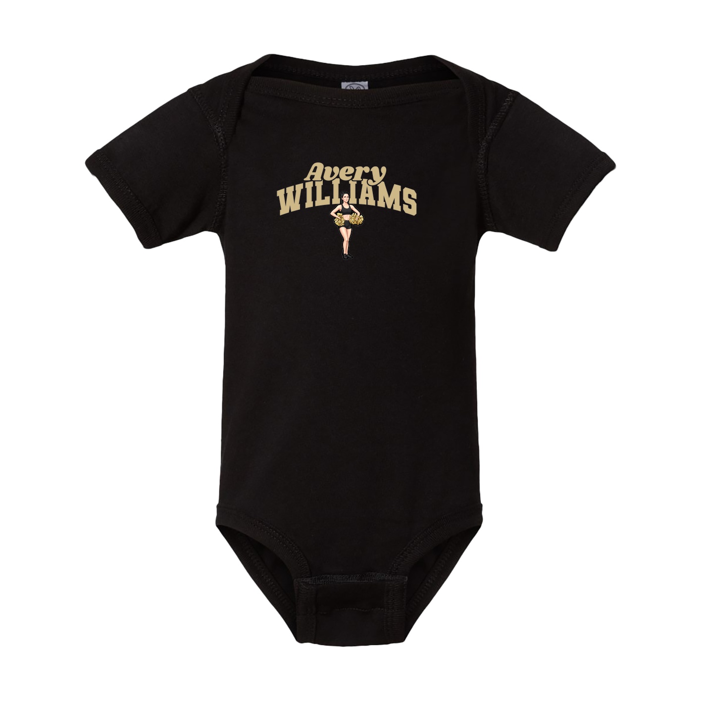 Baby Onesie — Signature Arch in Black
