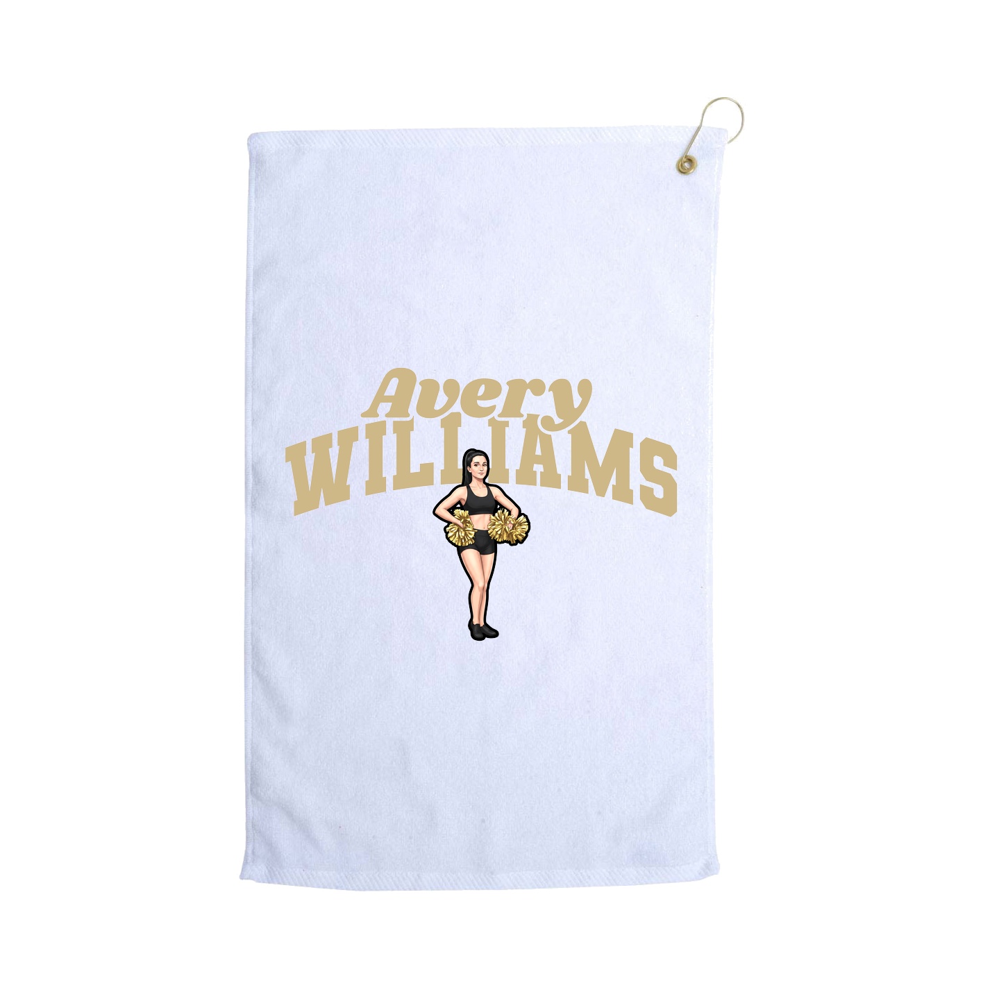 Golf Towel — Signature Arch in White