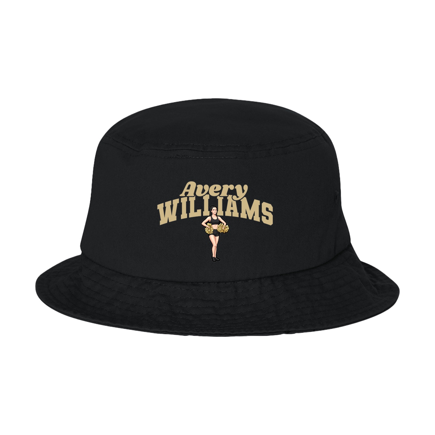 Bucket Cap — Signature Arch in Black