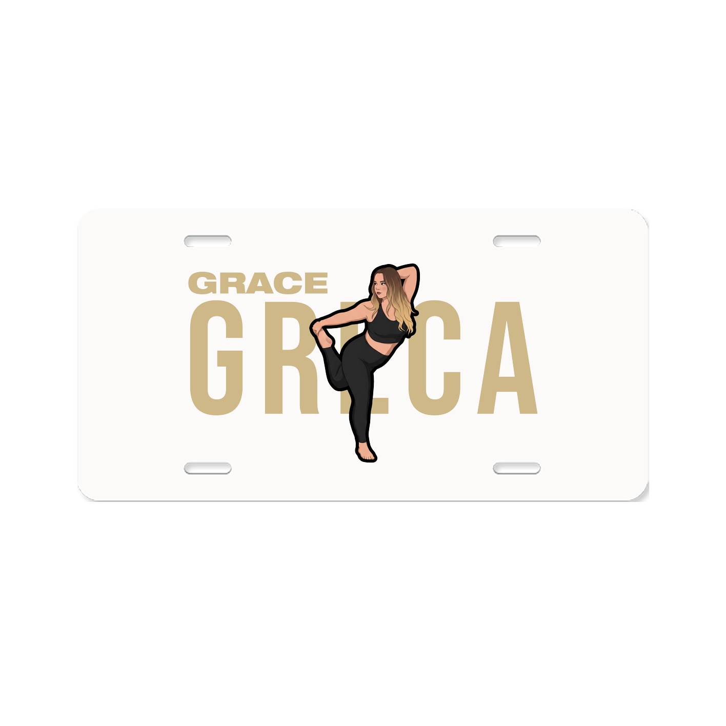 License Plate — Player Name in Classic