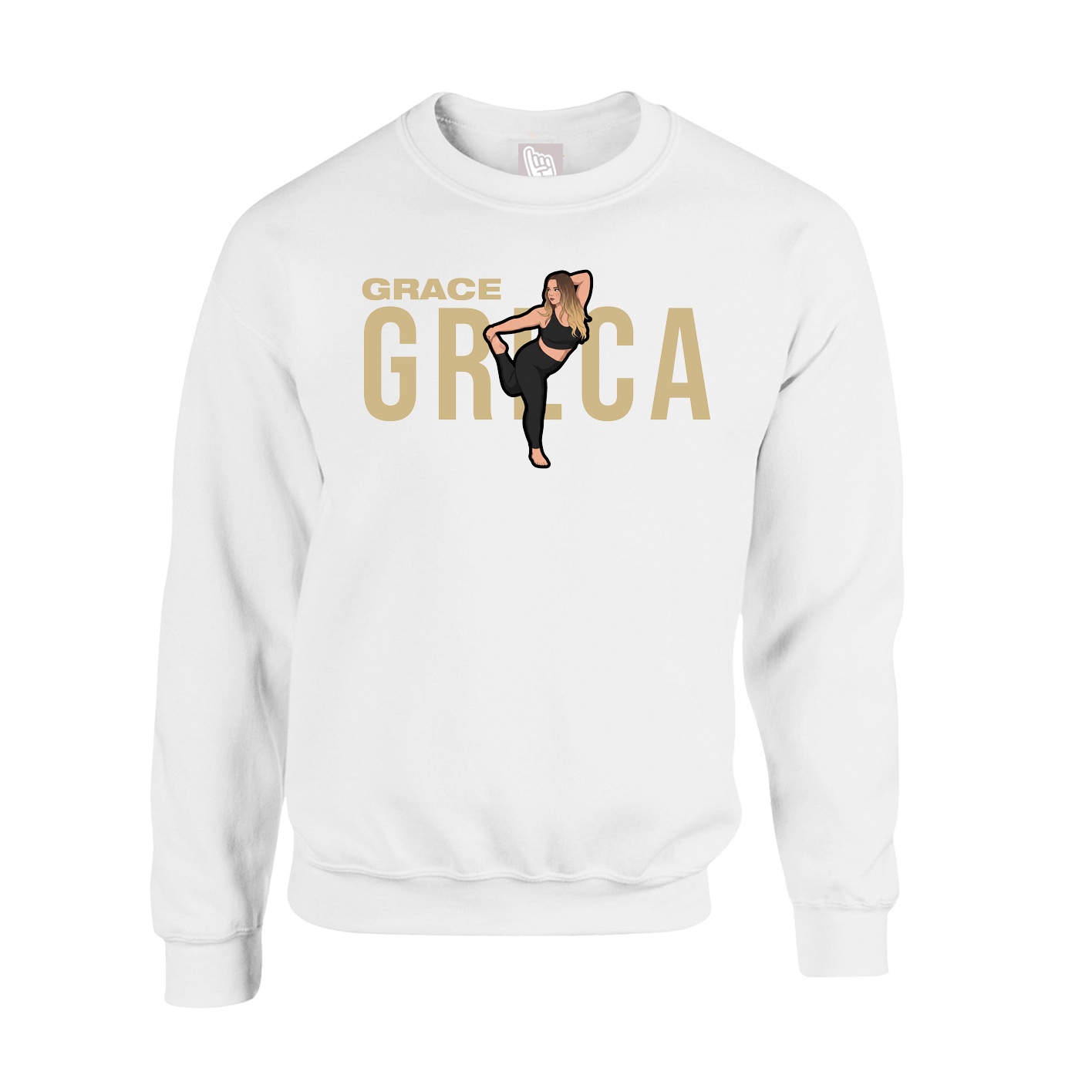 Fleece Crew — Player Name in White