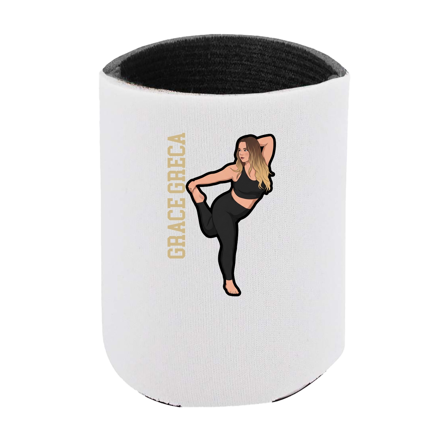 Can Holder — Name Vertical in White