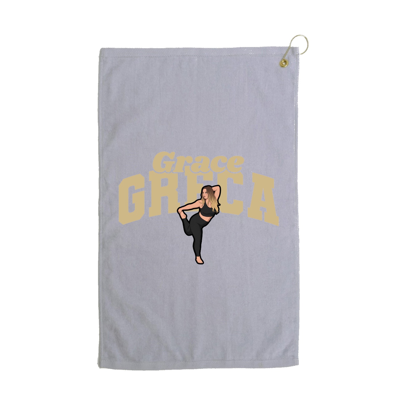 Golf Towel — Signature Arch in Grey