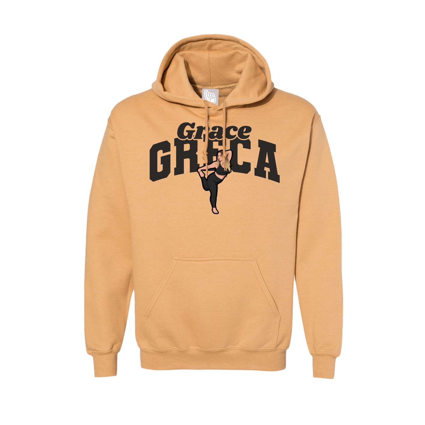 Hoodie — Signature Arch in Vegas Gold