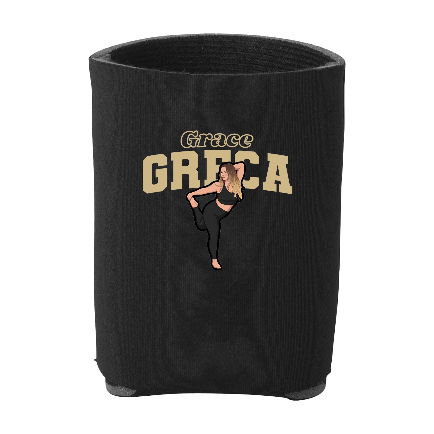 Can Holder — Name Arch in Black