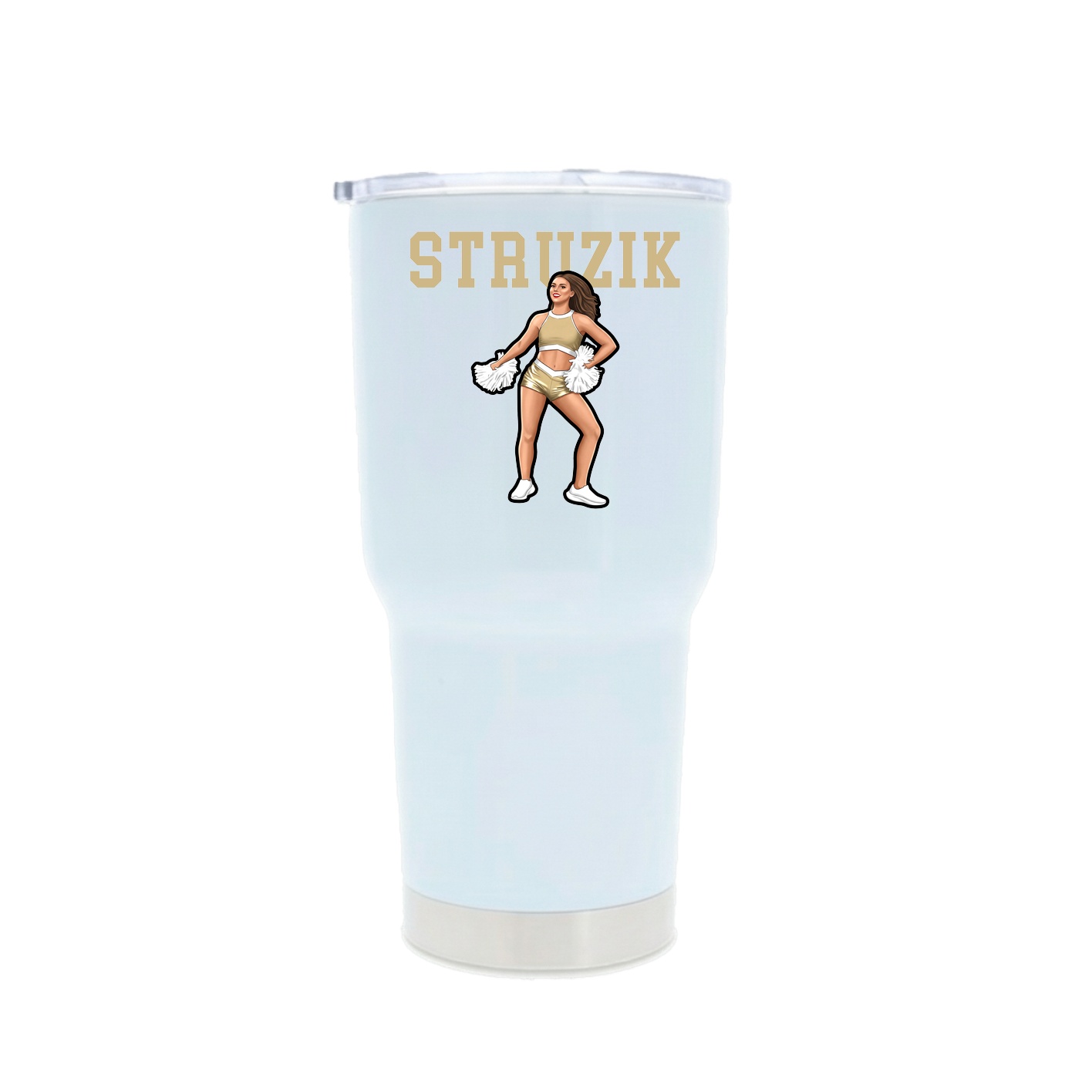 30oz Stainless Steel Tumbler — Shirsey in White