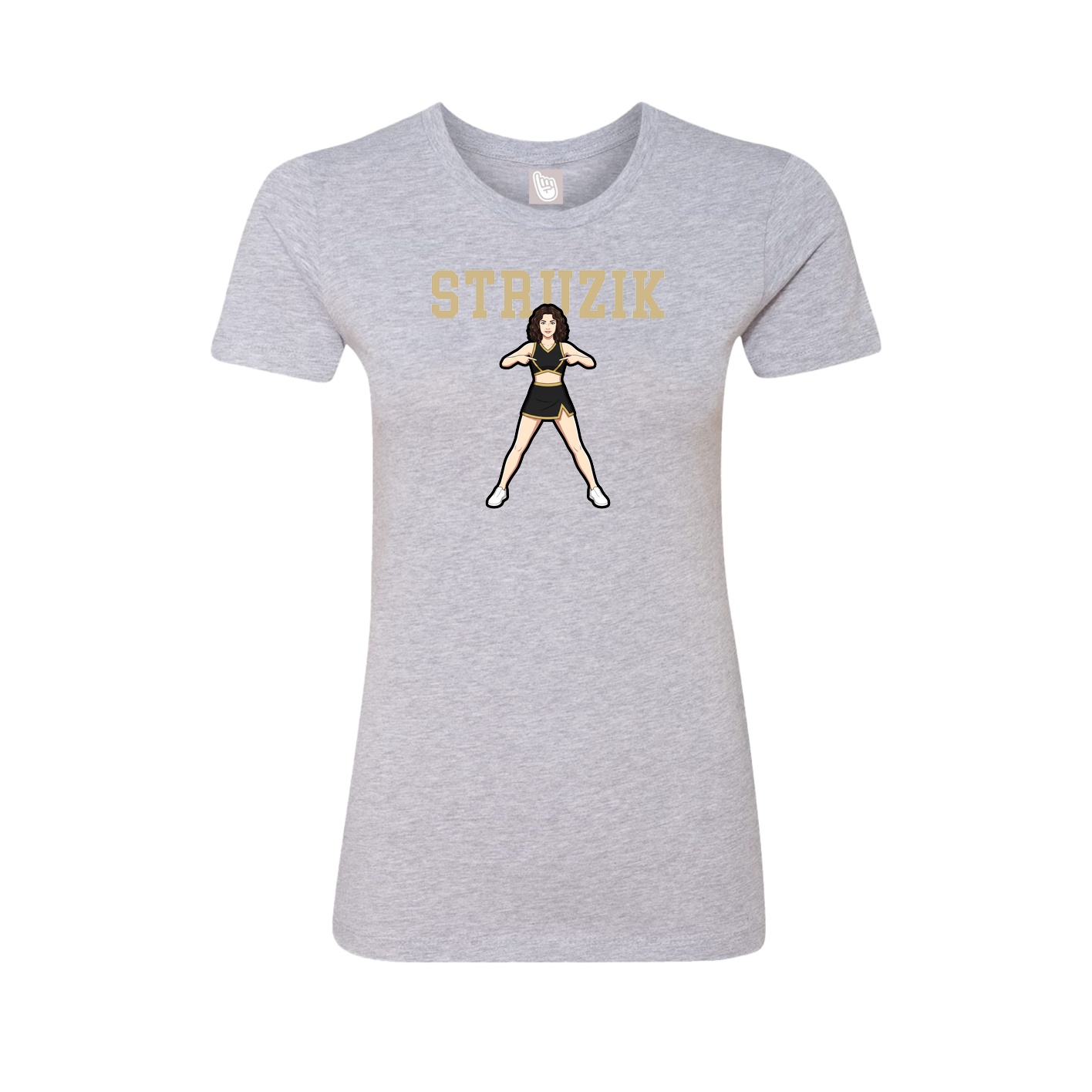 Fitted Women's Tee — Shirsey in Grey