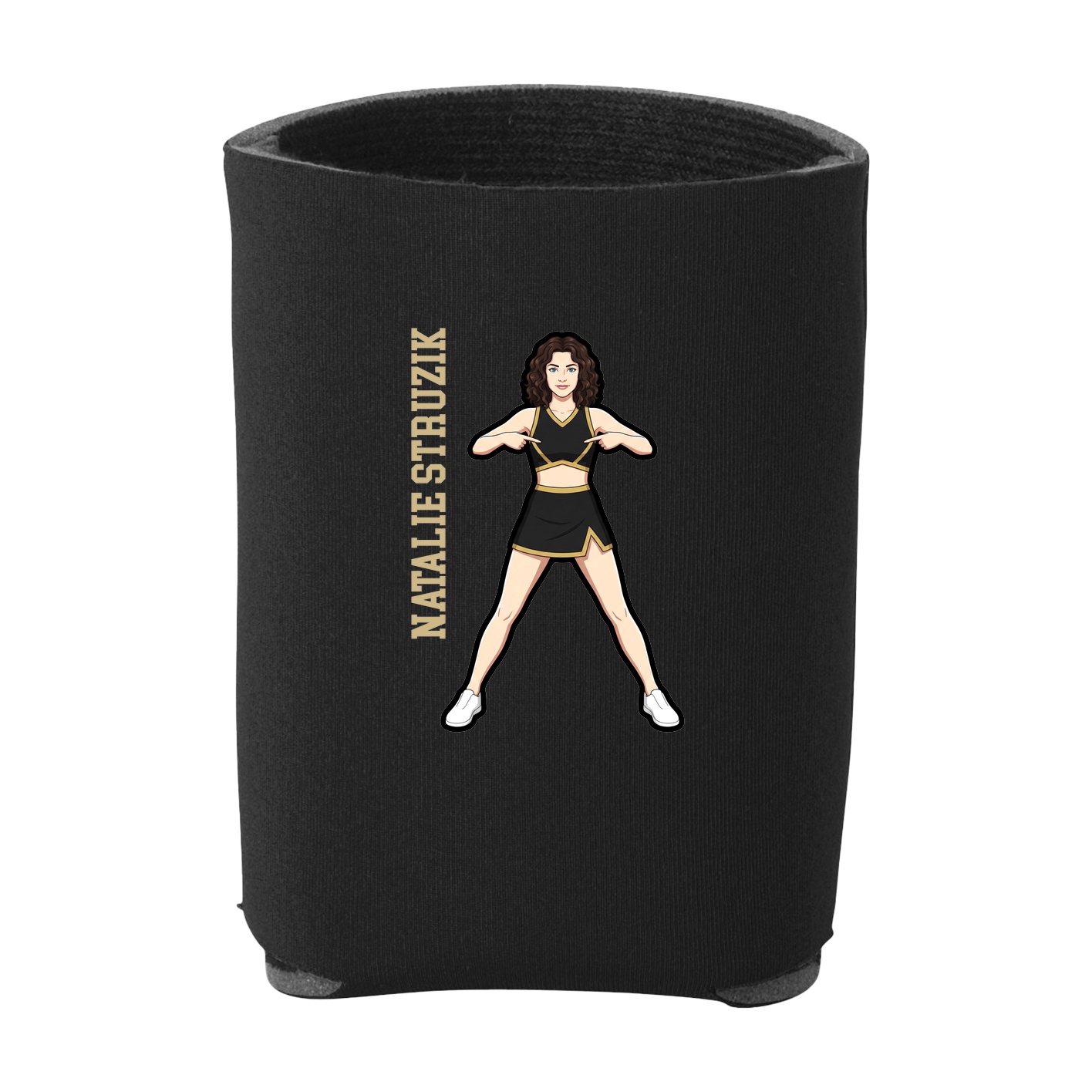 Can Holder — Name Vertical in Black