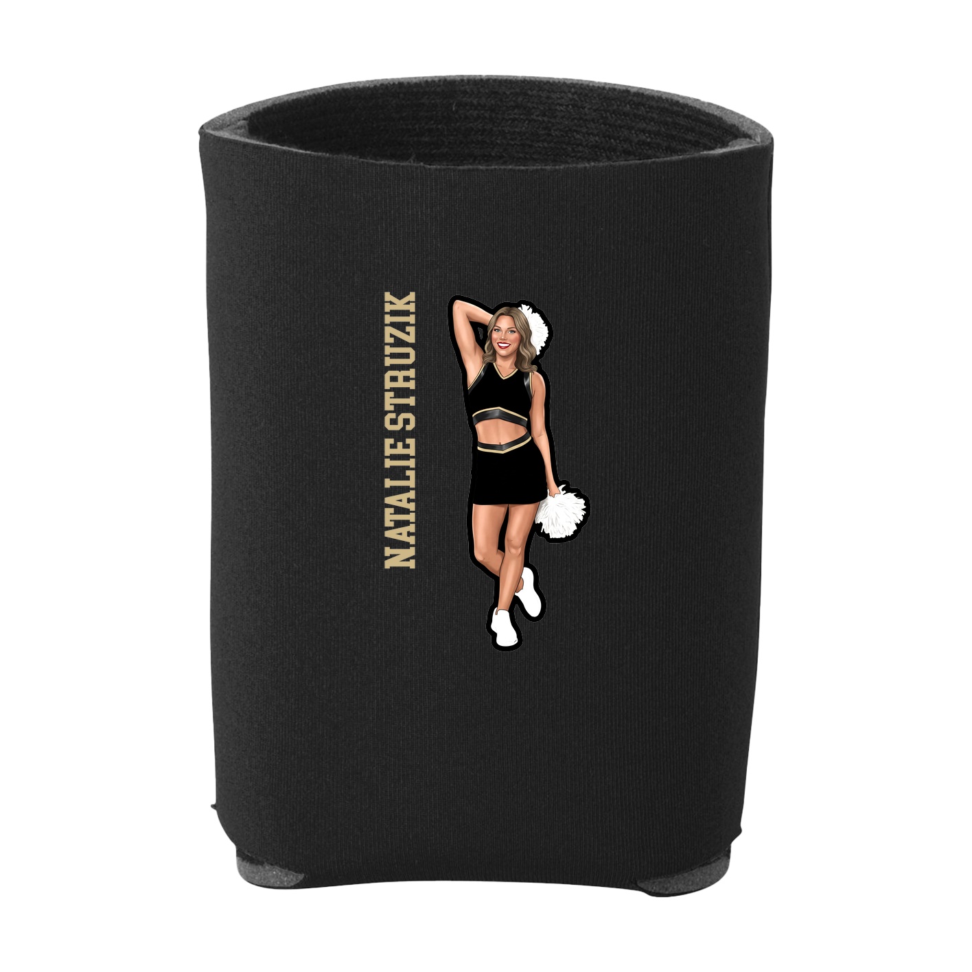 Can Holder — Name Vertical in Black