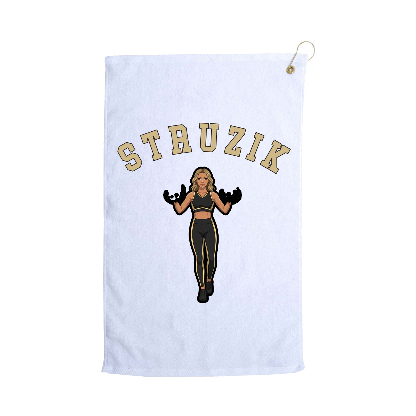 Golf Towel — Shirsey Arch in White
