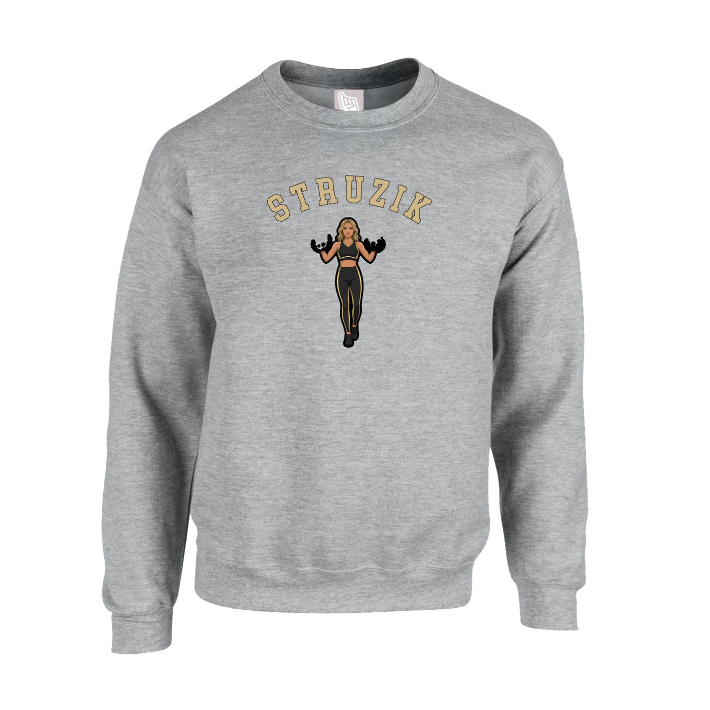 Fleece Crew — Shirsey Arch in Grey