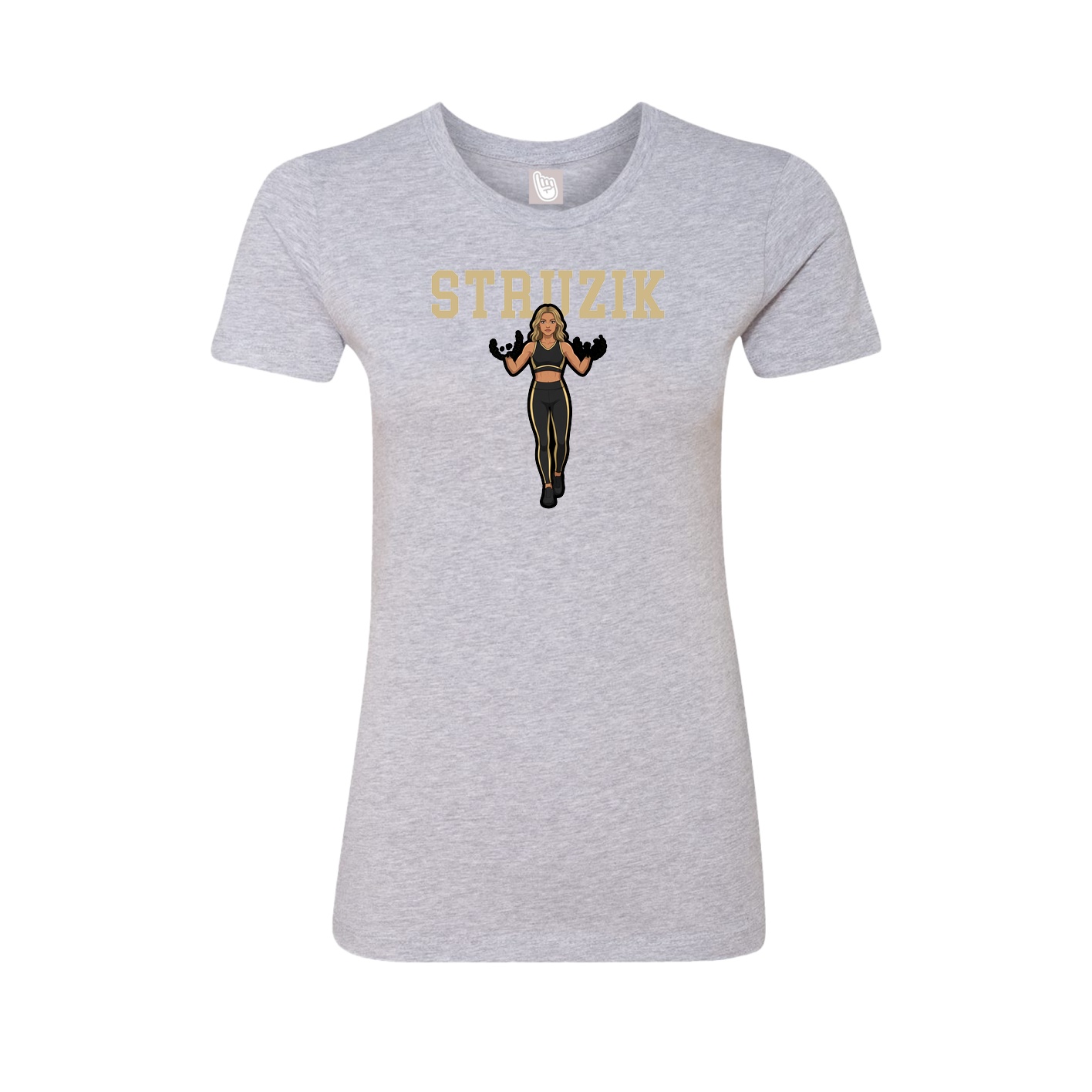 Fitted Women's Tee — Shirsey in Grey