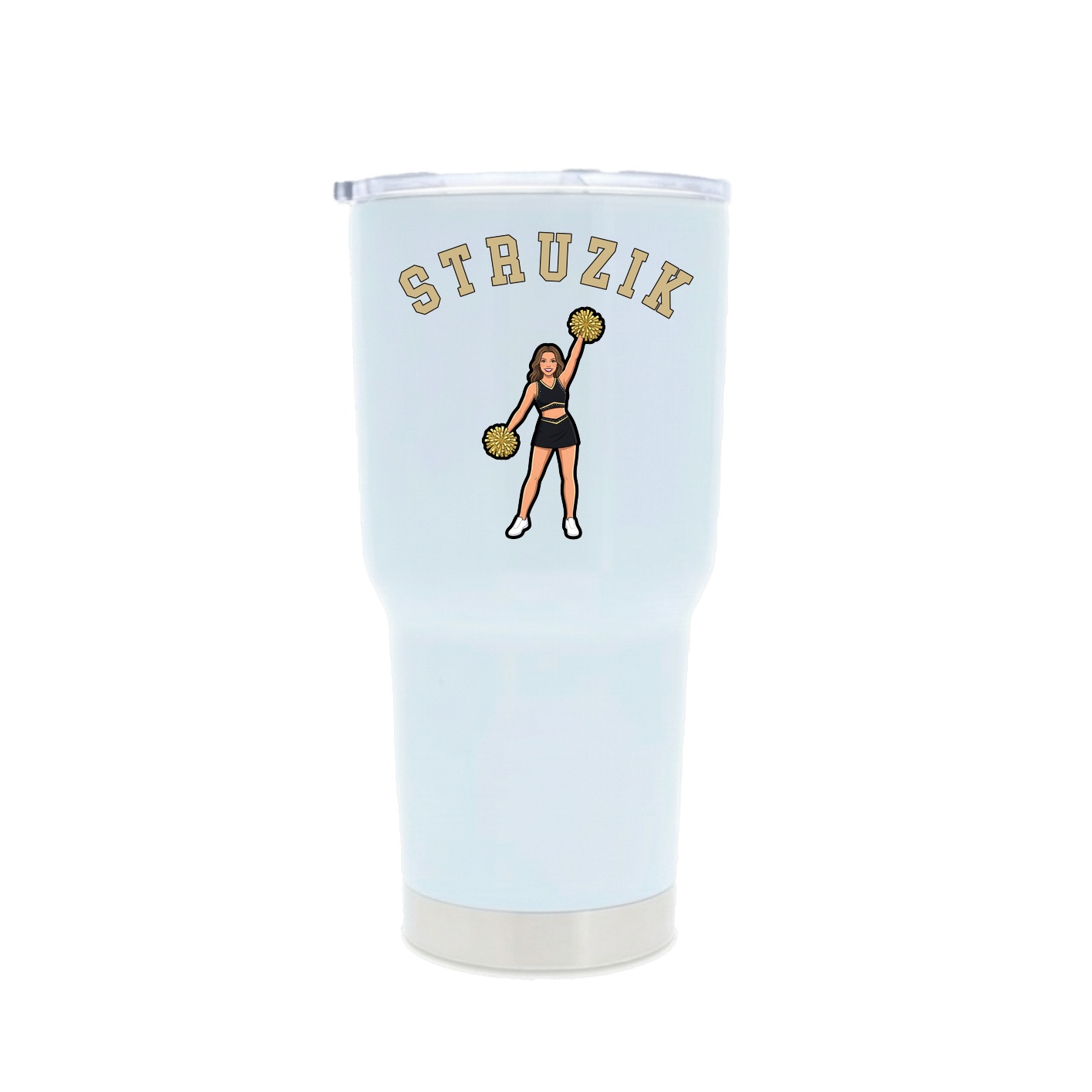30oz Stainless Steel Tumbler — Shirsey Arch in White