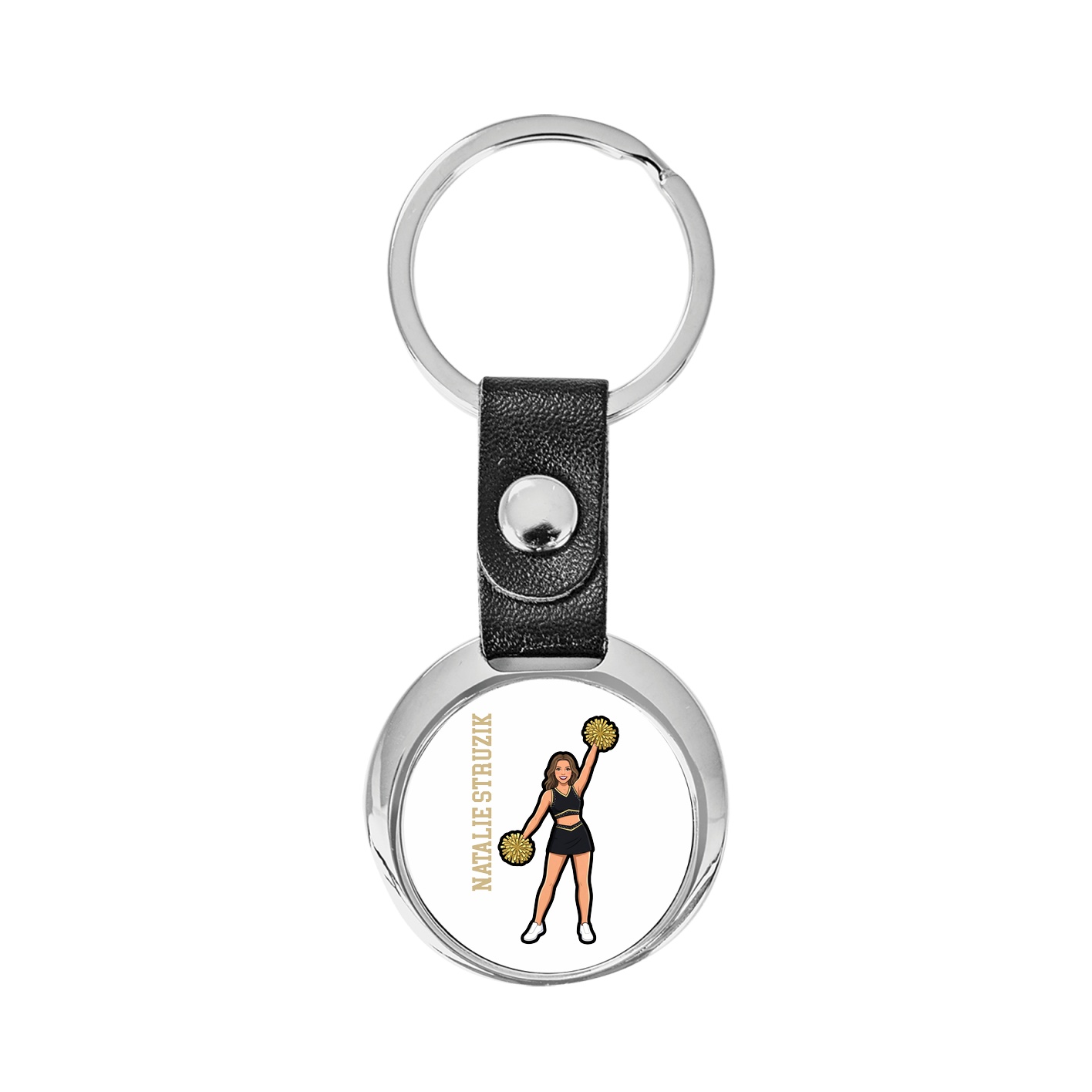 Key Chain — Name Vertical in Classic