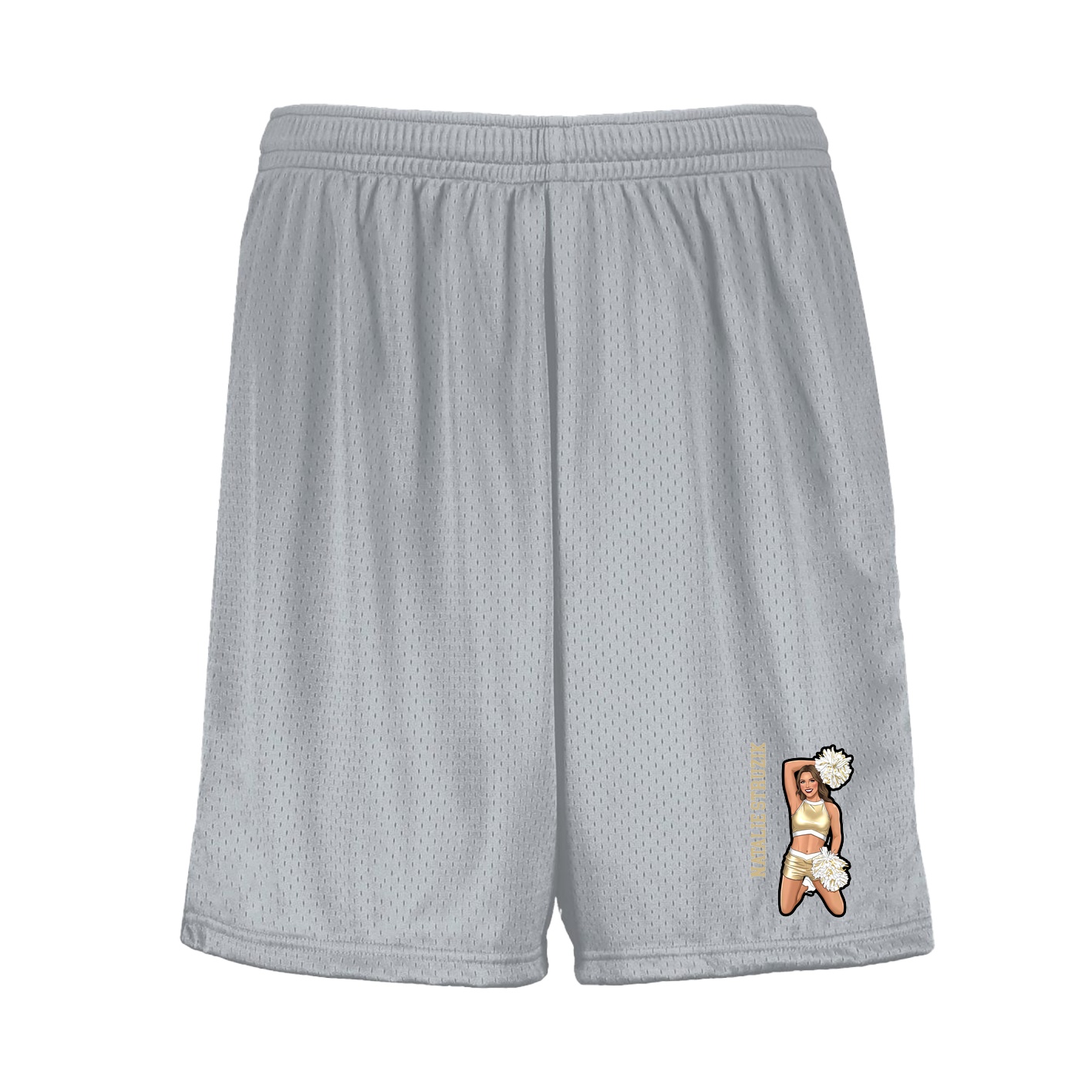 Shorts — Name Vertical in Silver