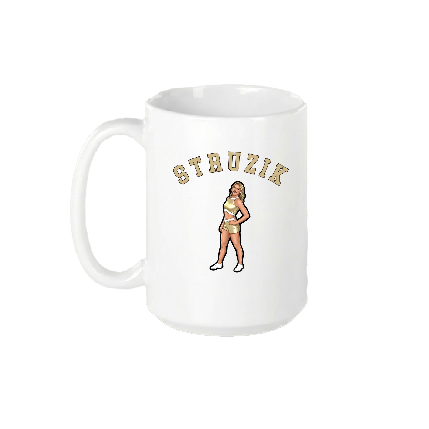15oz Coffee Mug — Shirsey Arch in White