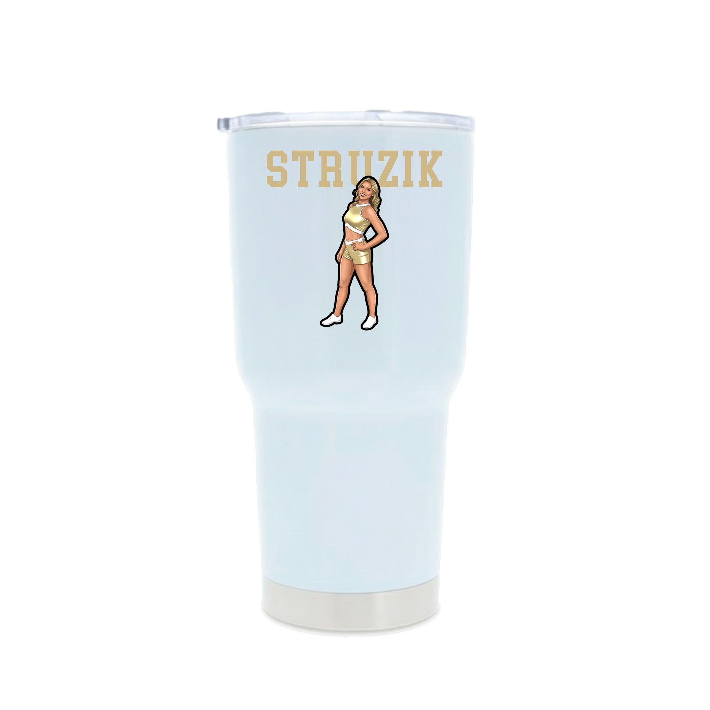 30oz Stainless Steel Tumbler — Shirsey in White