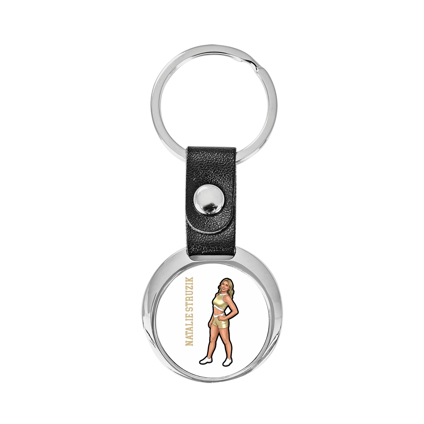 Key Chain — Name Vertical in Classic