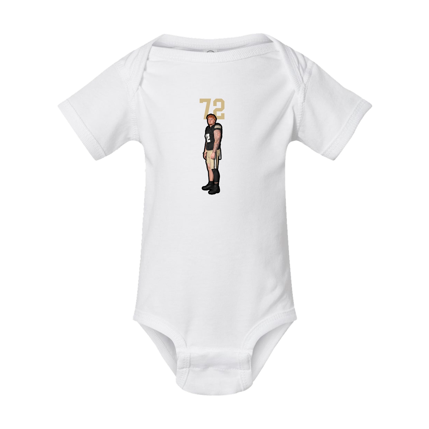 Baby Onesie — Number Top in White