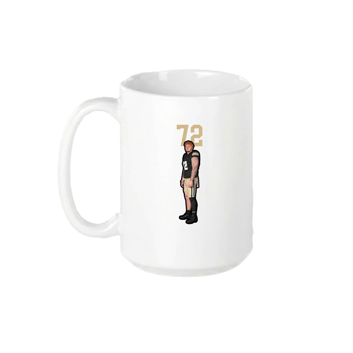 15oz Coffee Mug — Number Top in White