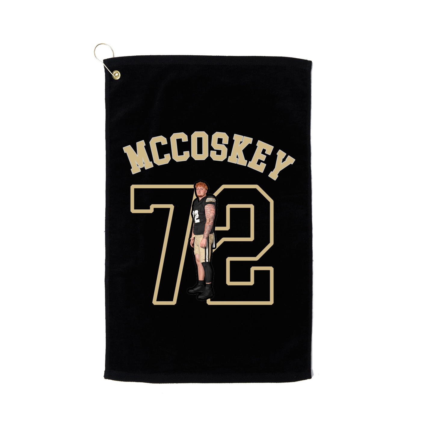 Golf Towel — Shirsey Arch in Black