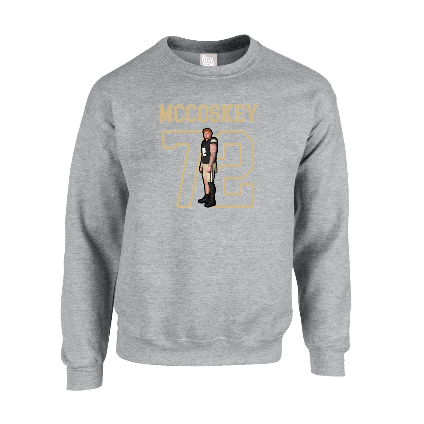 Fleece Crew — Shirsey in Grey