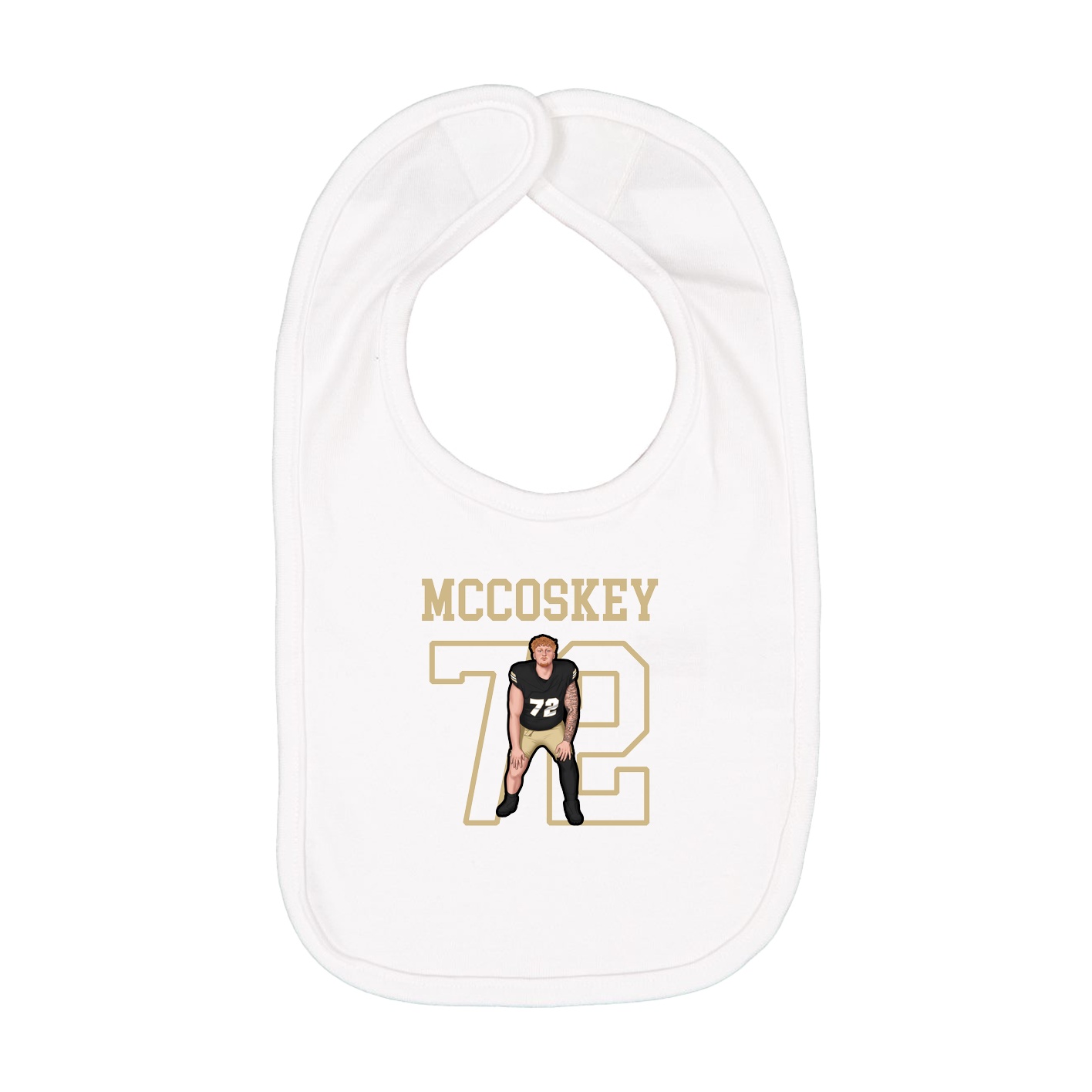 Infant Bib — Shirsey in White