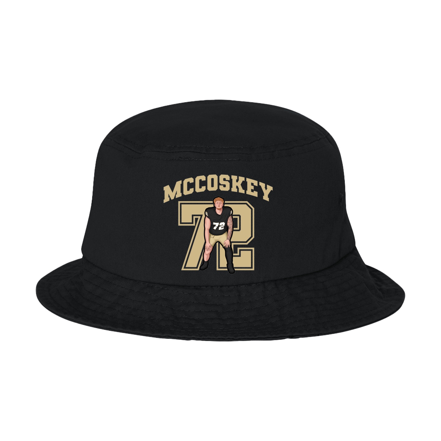 Bucket Cap — Number in Black