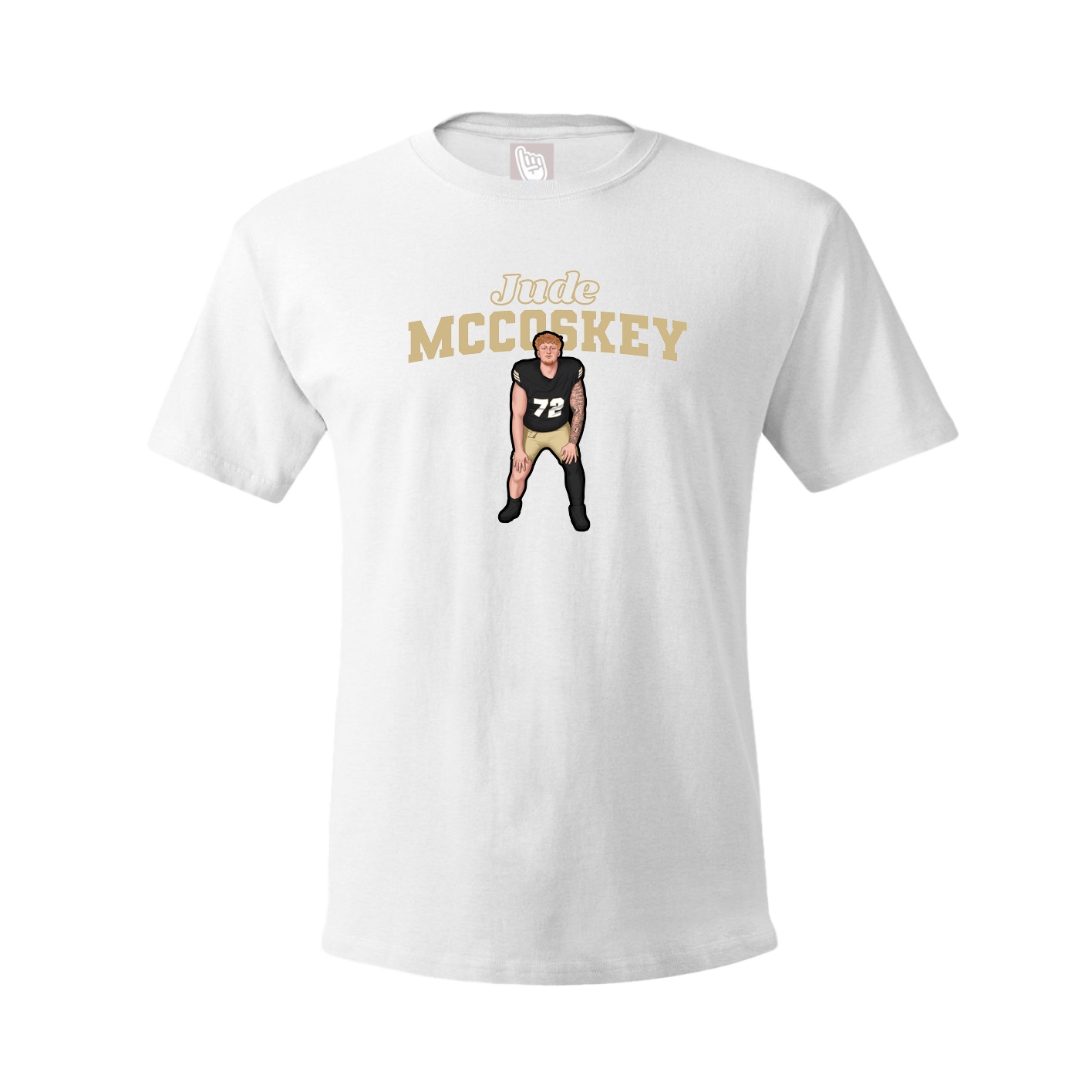 Tee — Name Arch in White
