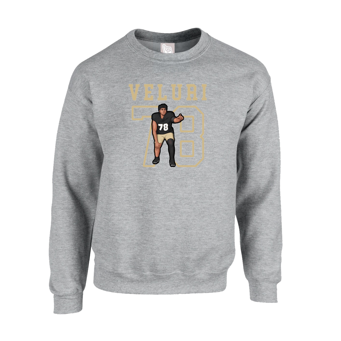 Fleece Crew — Shirsey in Grey
