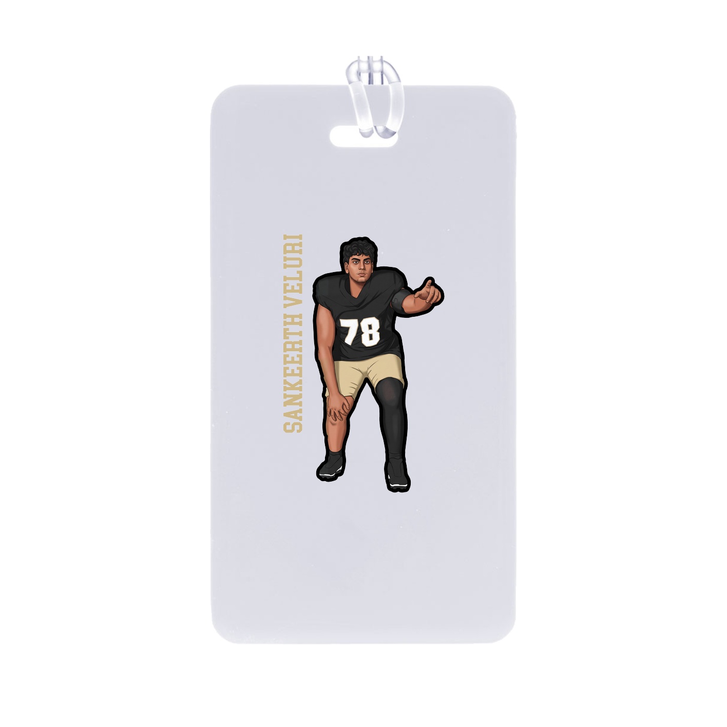 Bag Tag — Name Vertical in Classic