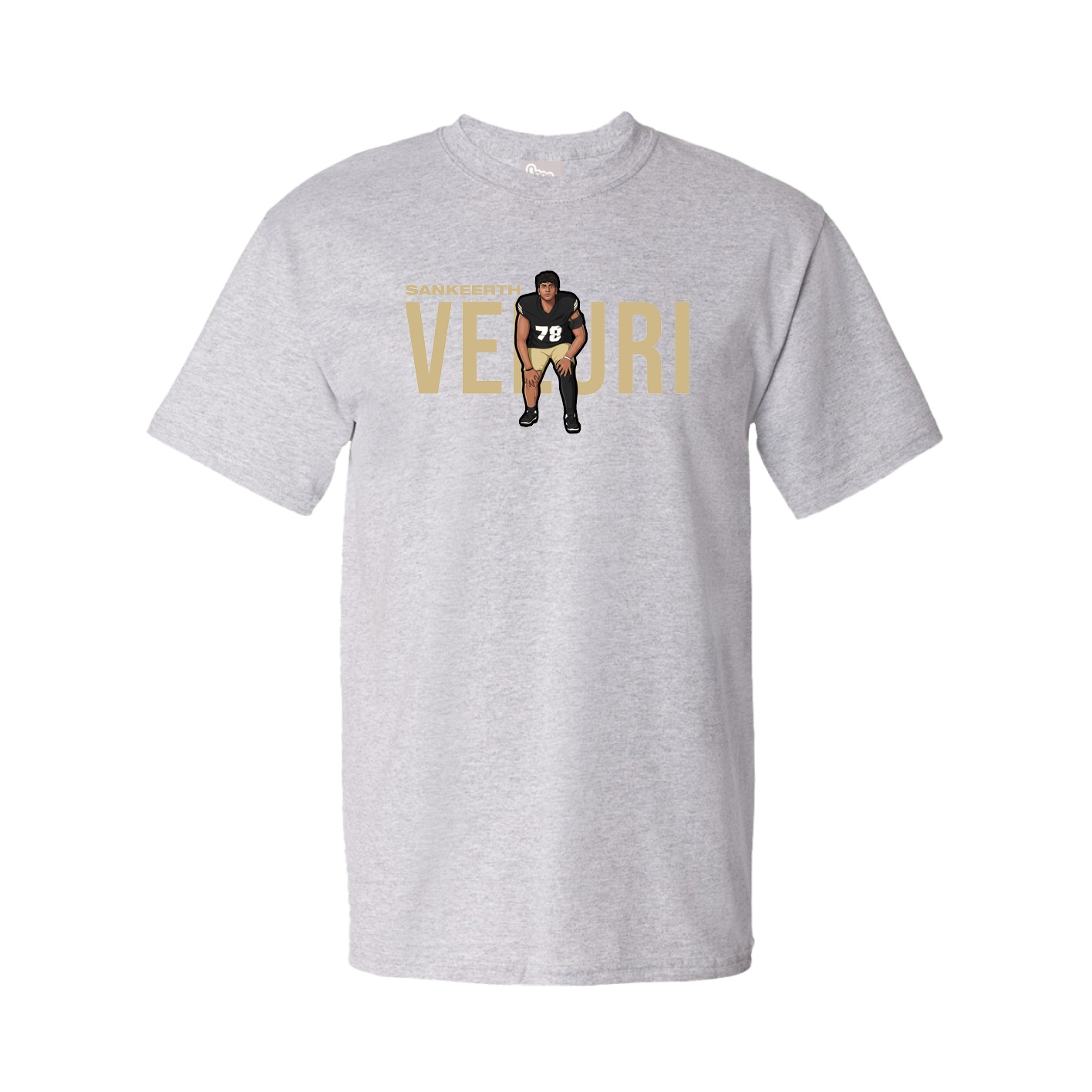 Youth Tee — Player Name in Grey