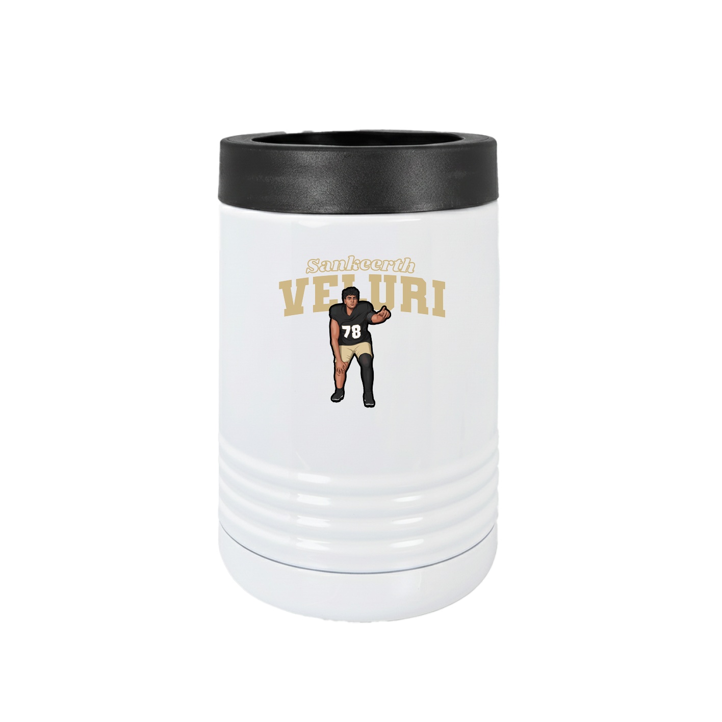 Beverage Holder — Name Arch in White