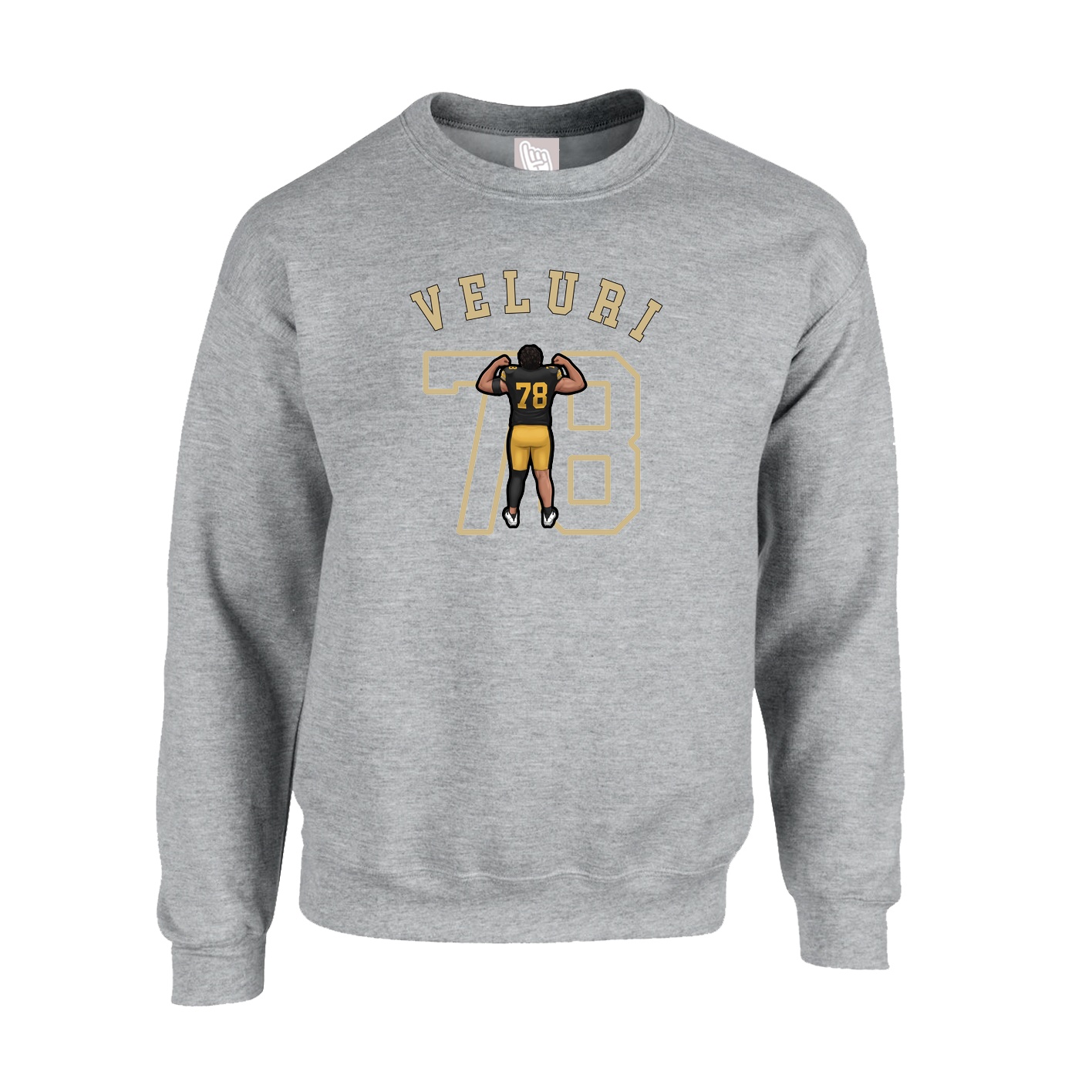 Fleece Crew — Shirsey Arch in Grey