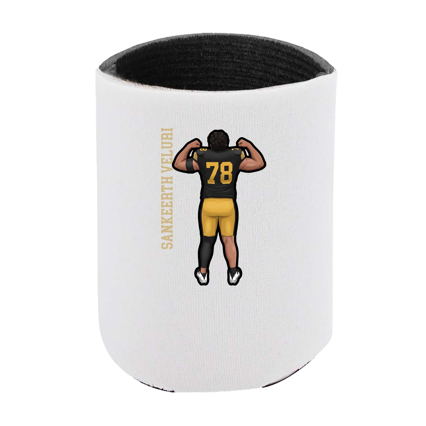 Can Holder — Name Vertical in White