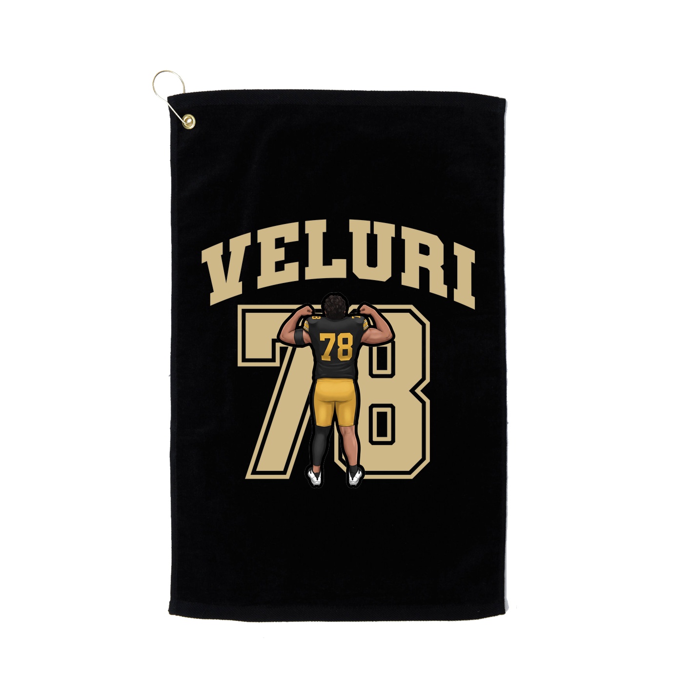 Golf Towel — Number in Black