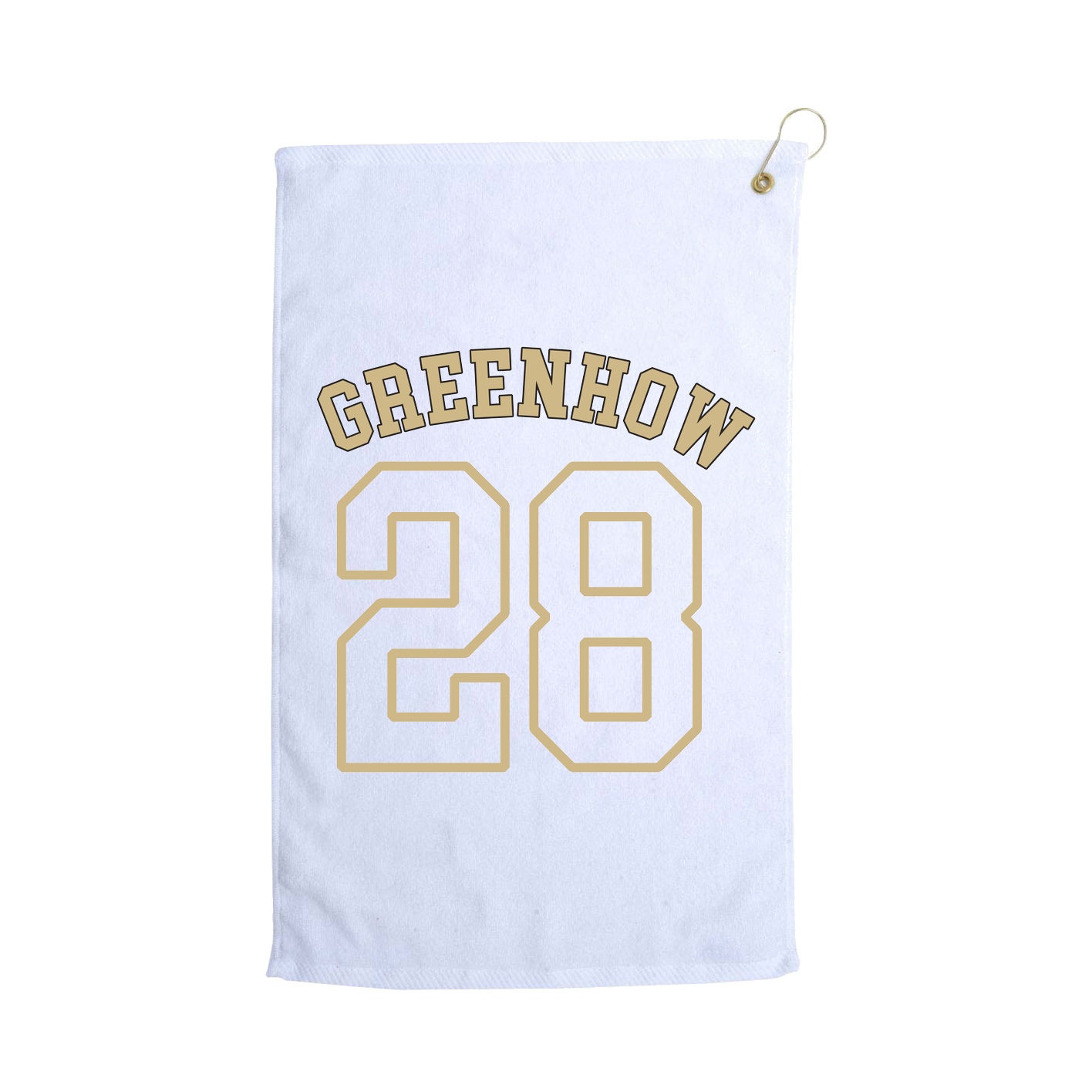 Golf Towel — Shirsey Arch in White